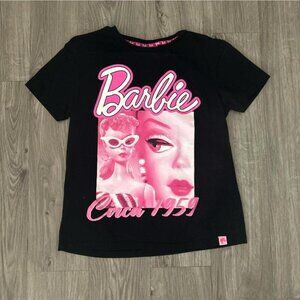 Black Barbie graphic t-shirt with pink accents #Barbie